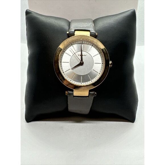 DKNY Stanhope NY-2296 Women\'s Grey Leather Analog Dial Quartz Wrist Watch JNA171 main image 5